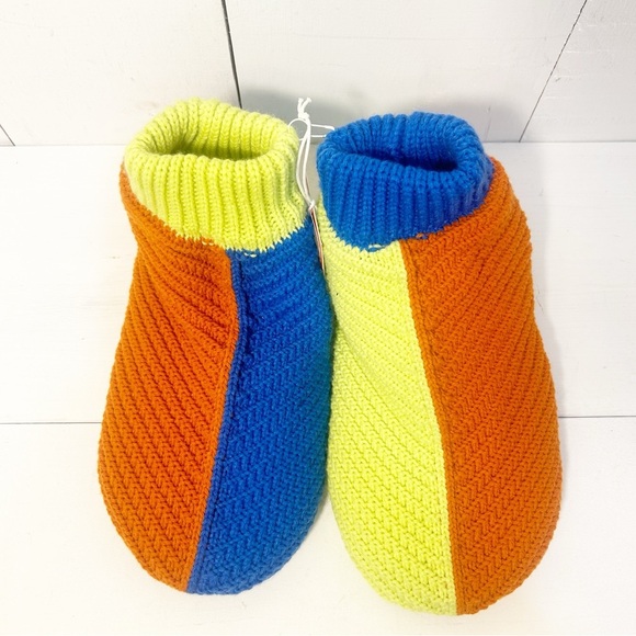 Verloop Mismatched Slipper Bootie Lime/Cobalt size S/M New with Tags! - Picture 7 of 14